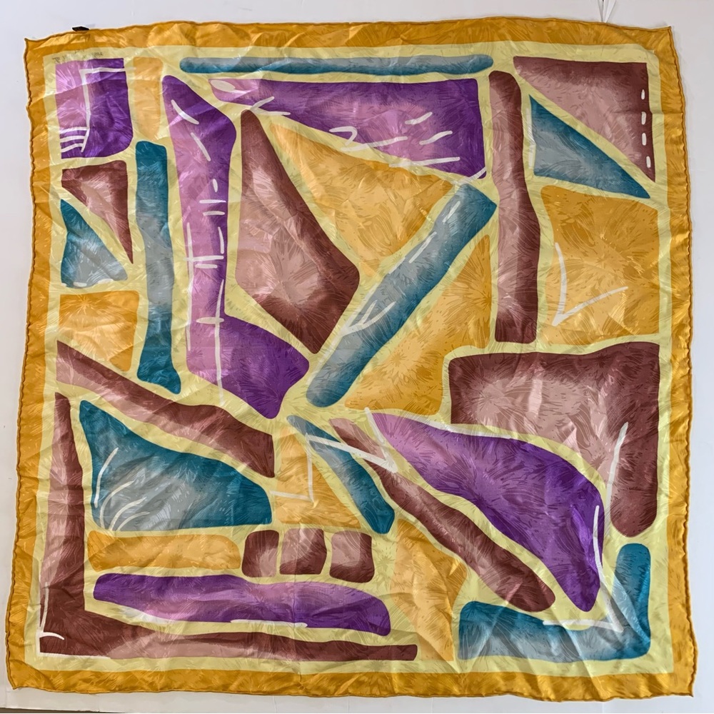 Vintage La Varenne St. Hilaire Paris Silk Scarf - Picture 2 of 5